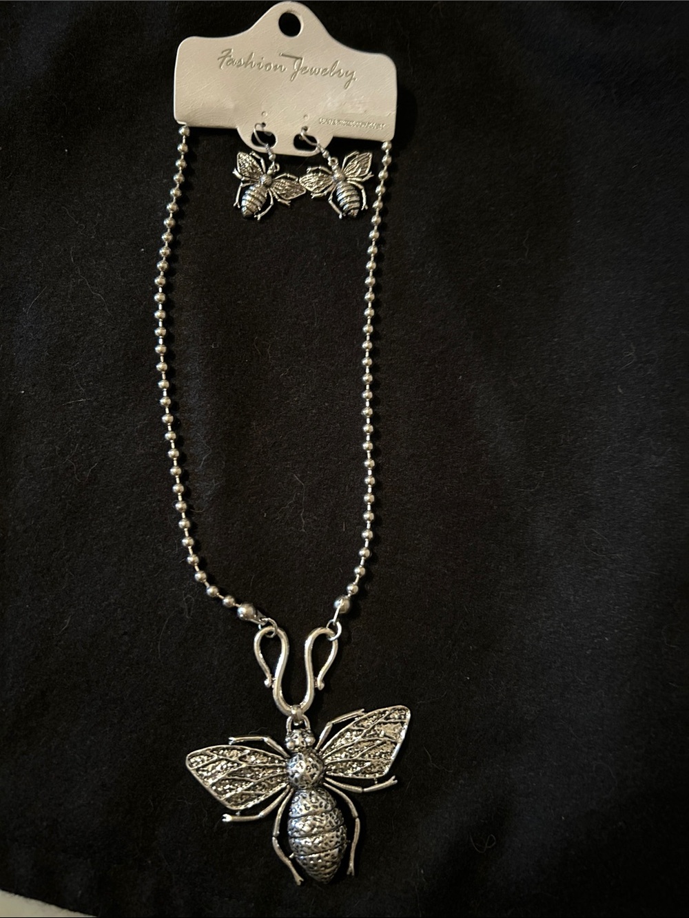 Costume Jewellery Bee Necklace and Earring Set